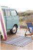 BIG WAVE linen rug