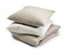 HERITAGE organic linen bedding - FLAX and OYSTER